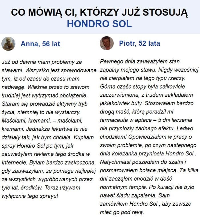 Image: Hondro Sol na łagodzenie bólu stawów bezboleśnie i szybko w Polsce
