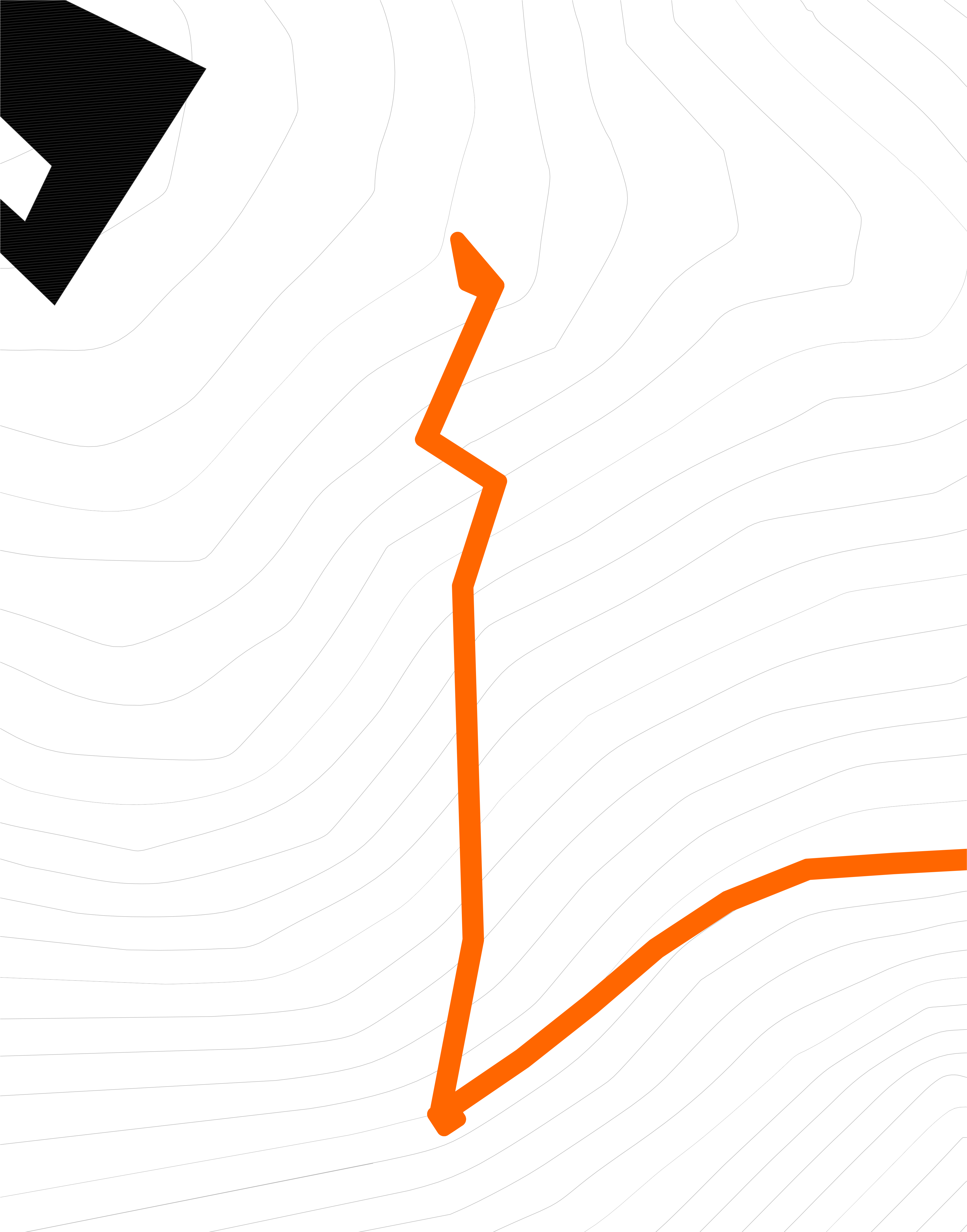 Secção 1 do mapa dos Passadiços do Côa